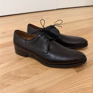 Authentic Ralph Lauren Classic Black Leather Men's Dress Shoes Size 8.5 NEW